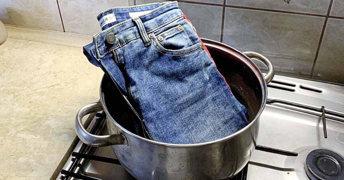 Pourquoi faut-il bouillir un jean dans une casserole ?