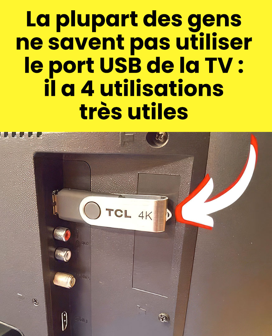 4 utilisations du port USB de la TV