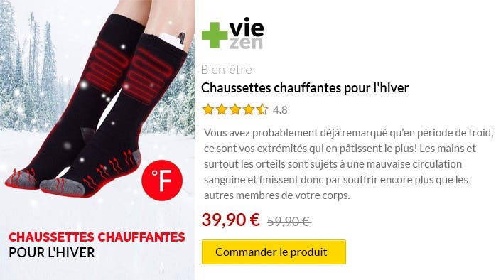 acheter des chaussettes chauffantes