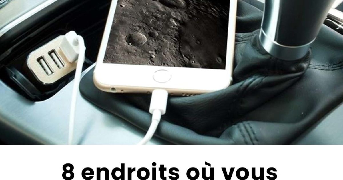 8 endroits où vous ne devriez jamais charger votre téléphone