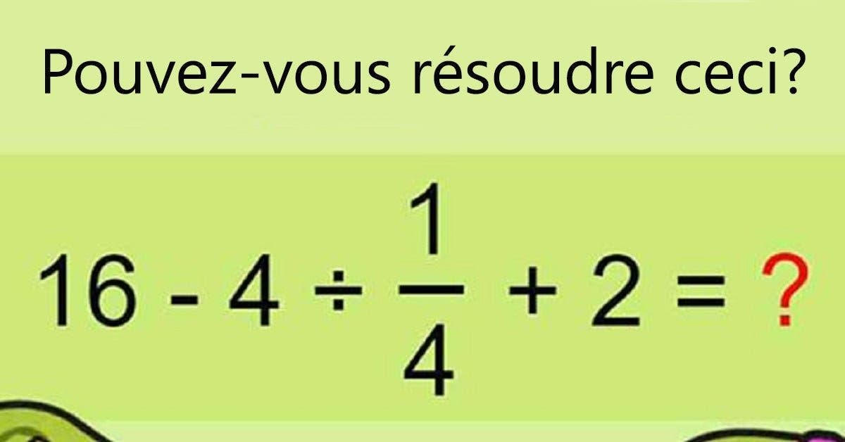 90% des gens n’arrivent pas à résoudre cette équation