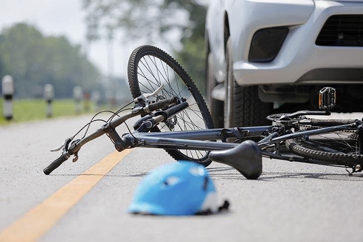 Accident à vélo