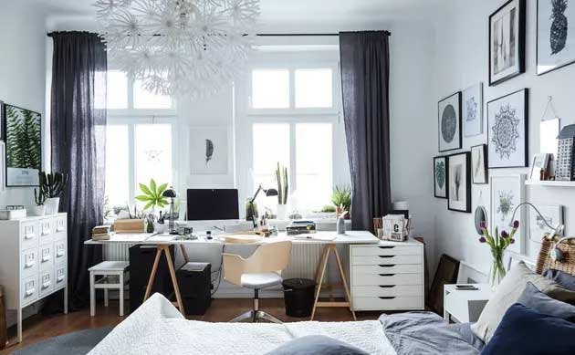 Aménagement d’un bureau dans une chambre