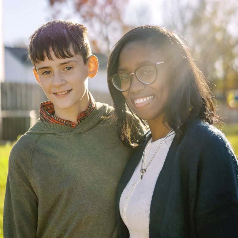 Andrew et sa maman