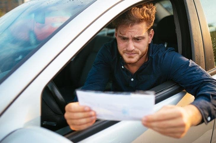 Conducteur reçoit une amende