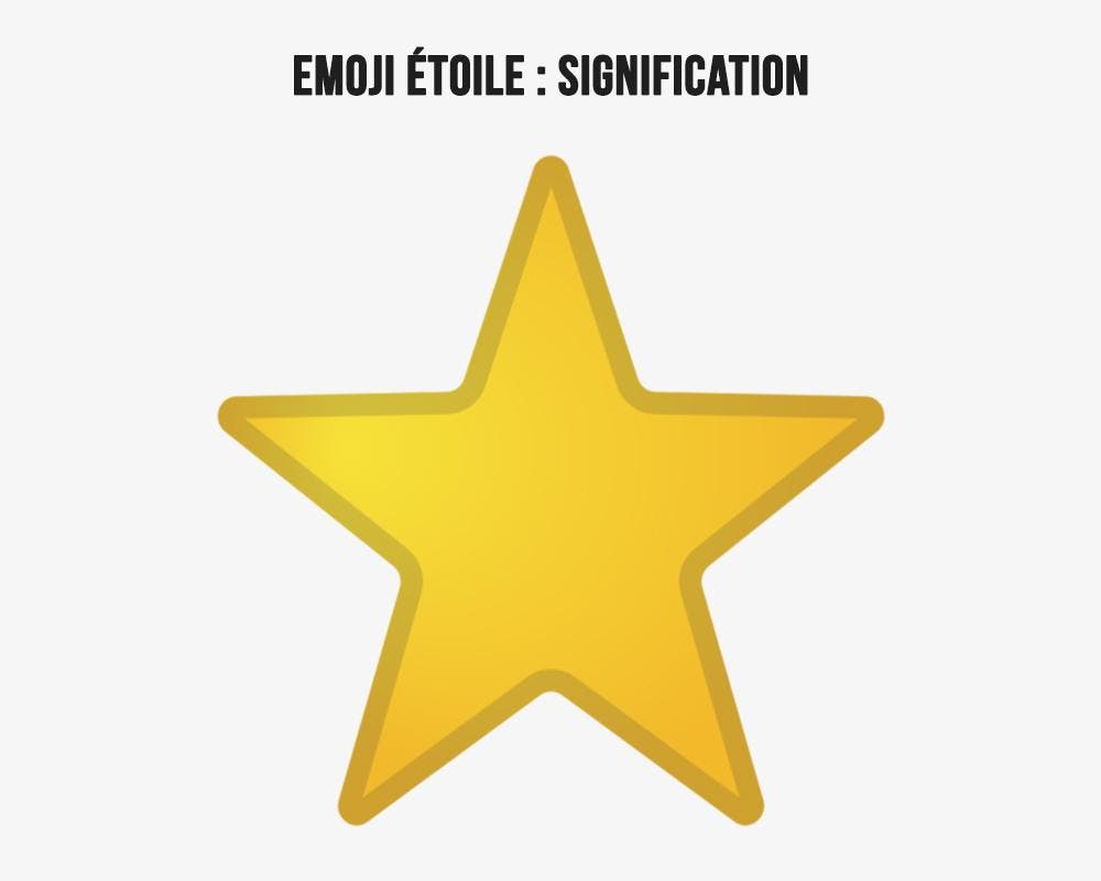 Signification de l’émoji étoile