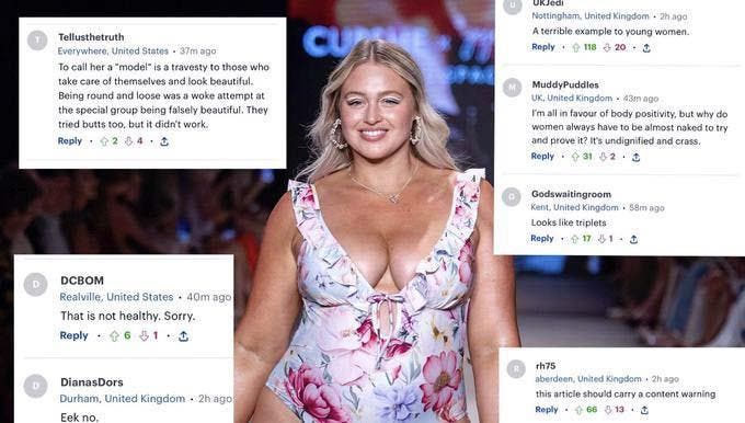 Iskra défile avec le maillot de bain