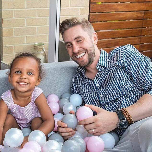 Jamie Perkins en train de passer du bon temps avec sa fille Ava