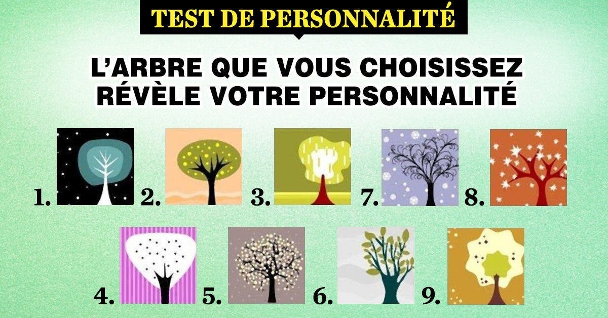 arbre que votre choix révèle votre personnalité