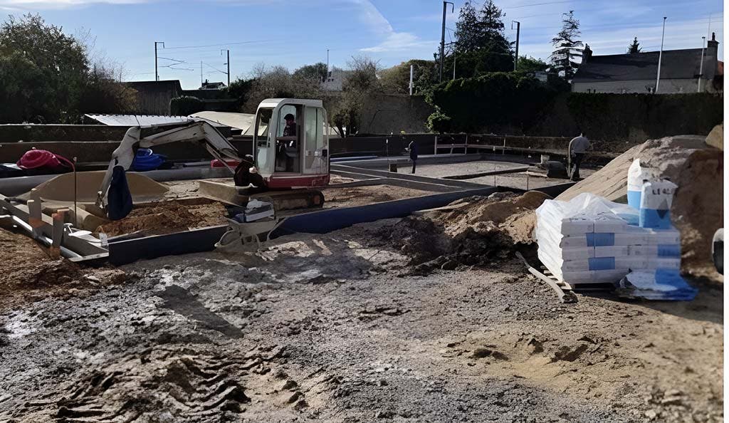 Le chantier de construction de la maison d’Isis