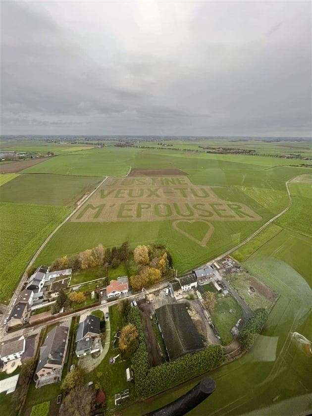 Le message vu en hélicoptère