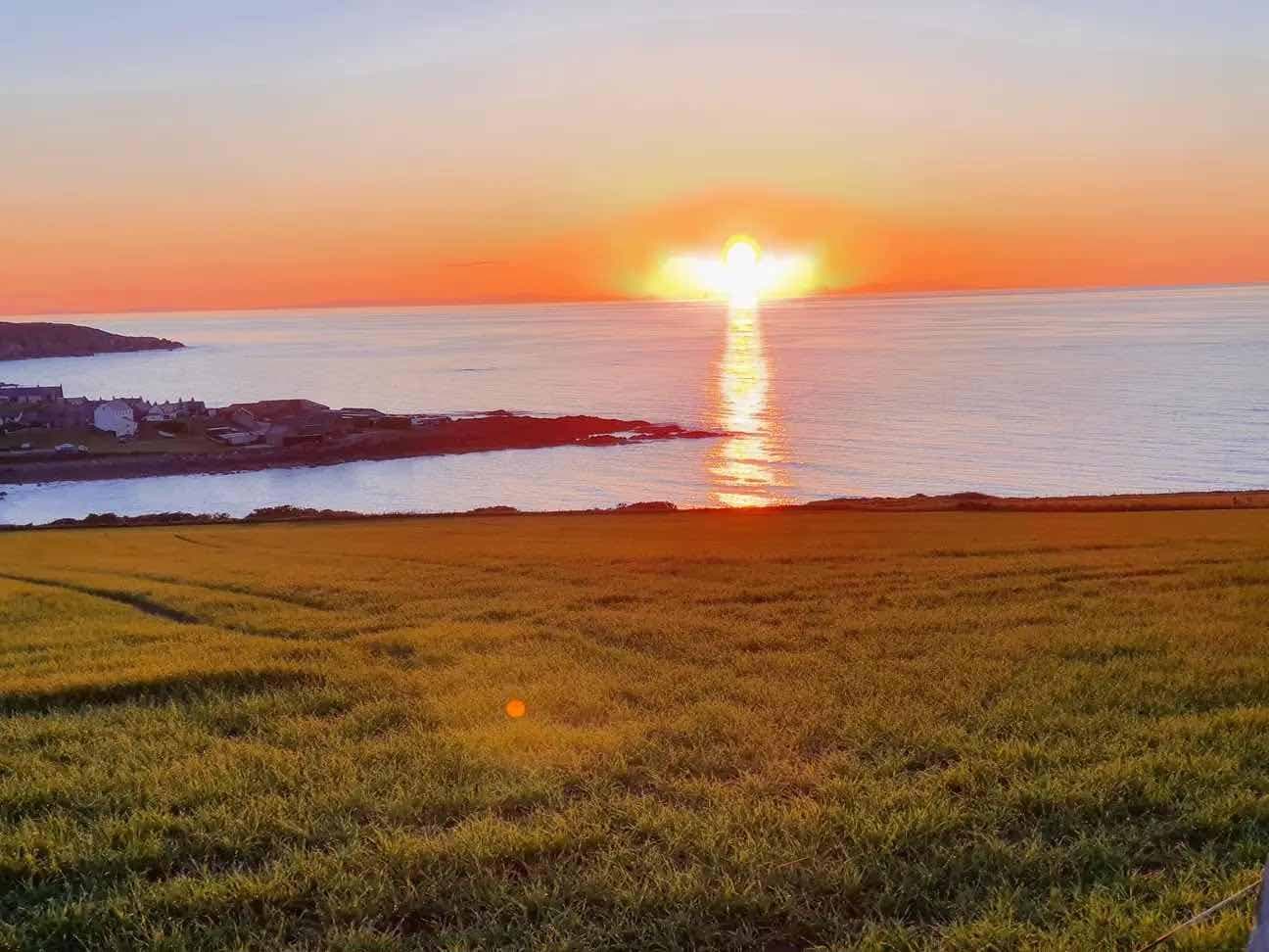 Le soleil prenant la forme d’un ange