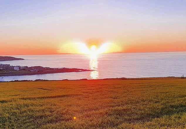 Le soleil prenant la forme d’un ange