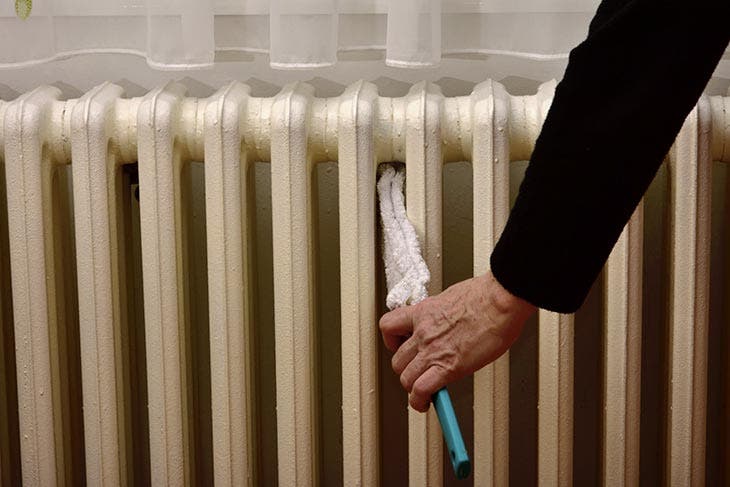 Nettoyage du radiateur en fonte