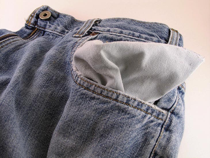 Poche d’un pantalon en jean 