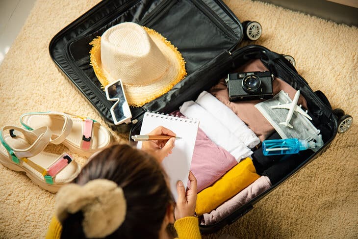 Préparer sa valise de voyage 