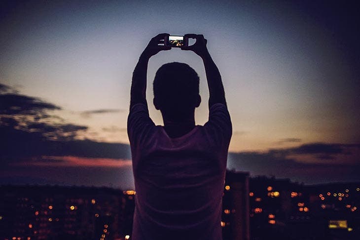 Prise de vue avec un smartphone