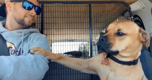 Sam Clarence et son chien Stanley