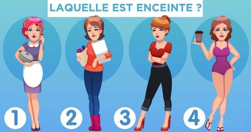 laquelle de ces femmes est enceinte