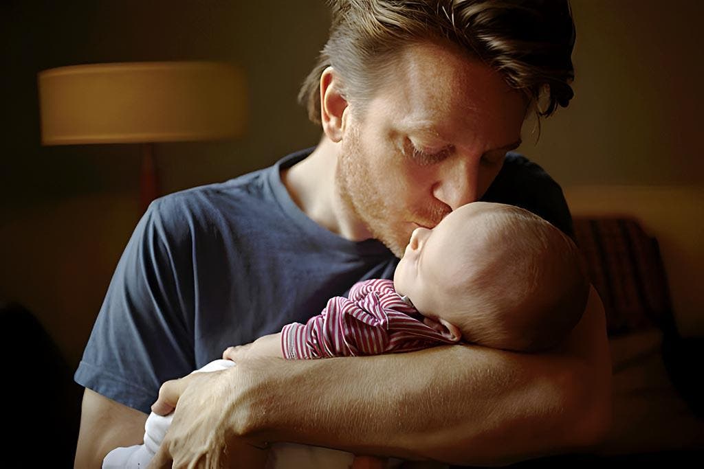 Un père et son bébé