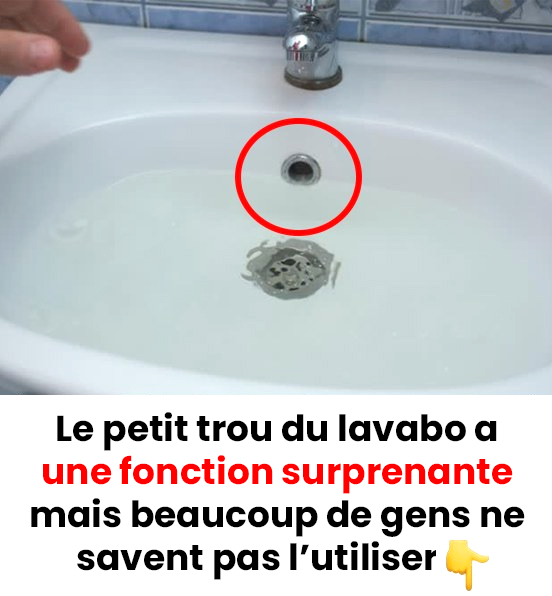 À quoi sert le petit trou du lavabo ?