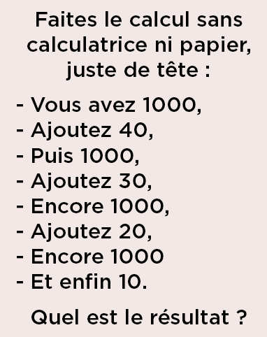 Aiguisez votre esprit avec ce simple défi