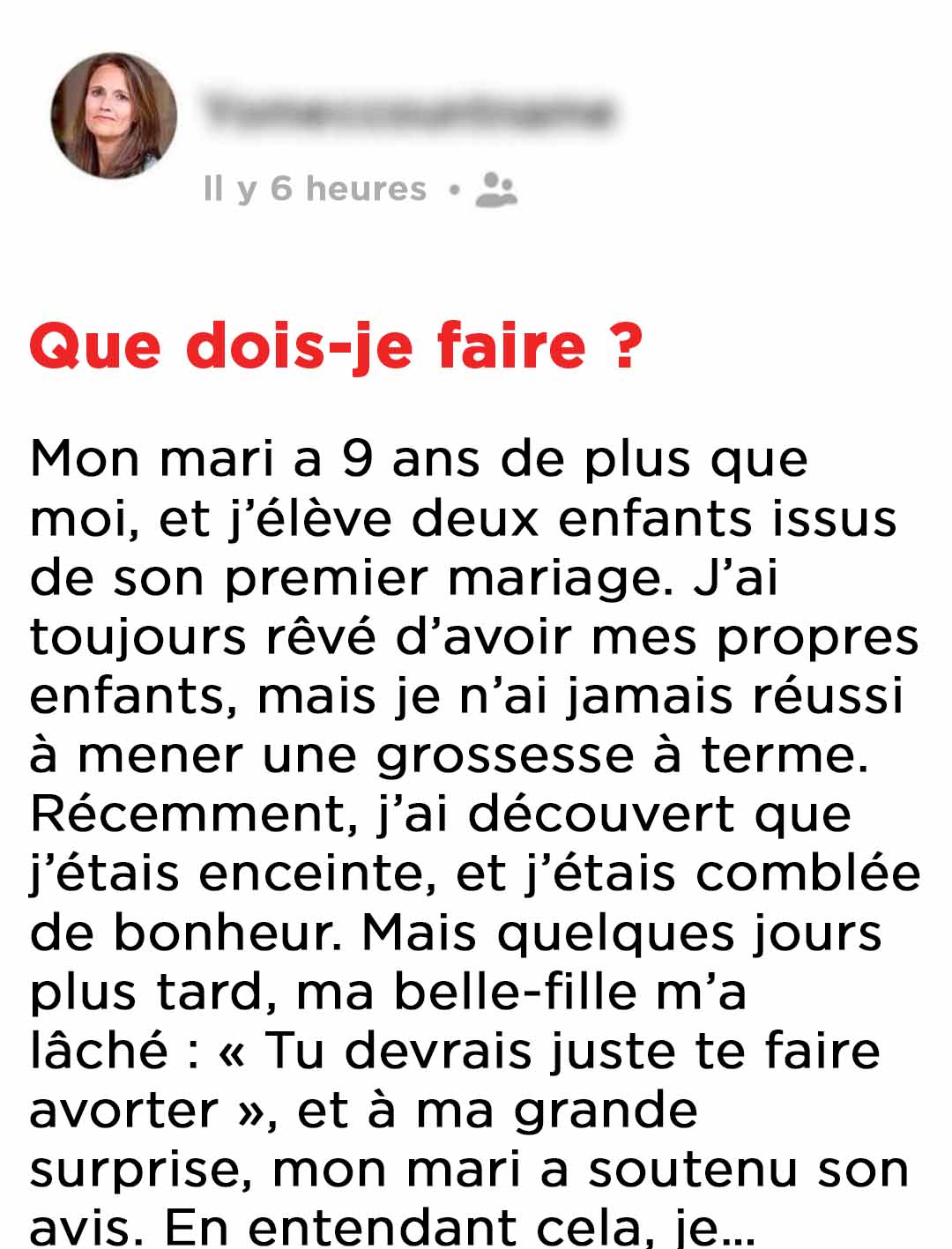 Après des années à lutter contre l’infertilité, cette femme a enfin reçu une nouvelle pleine d’espoir