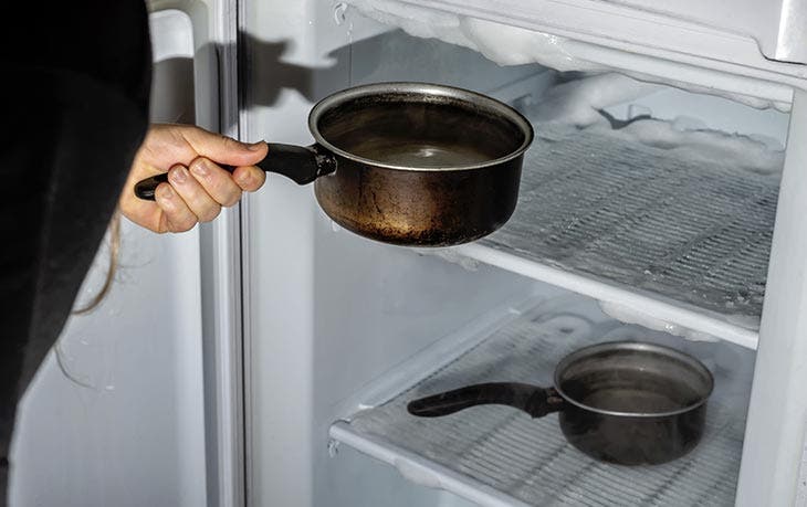 Casserole dans le congélateur 