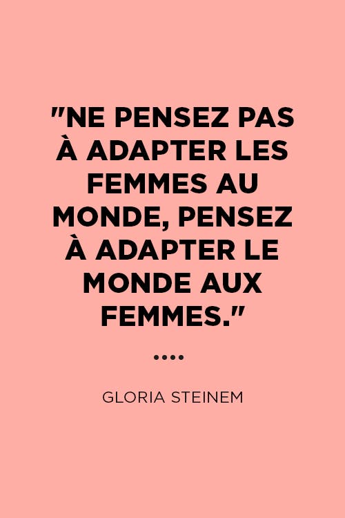 Citation de gloria steinem 