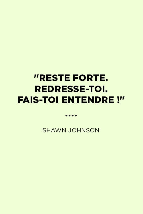 Citation de shawn johnson 