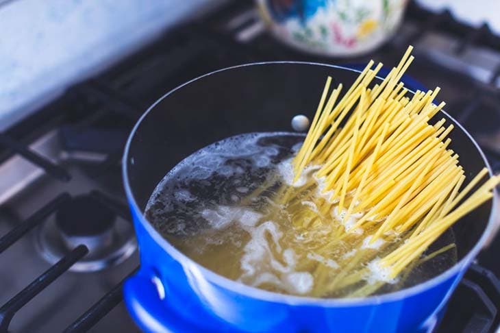 La cuisson des pâtes 