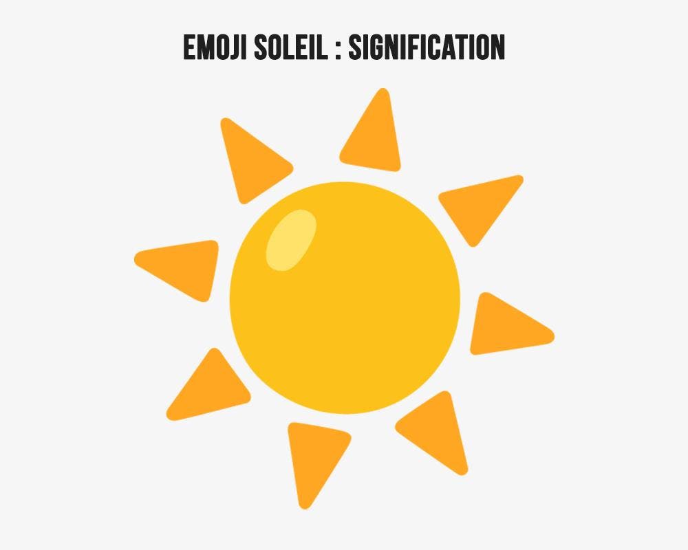 Signification de l’émoji soleil