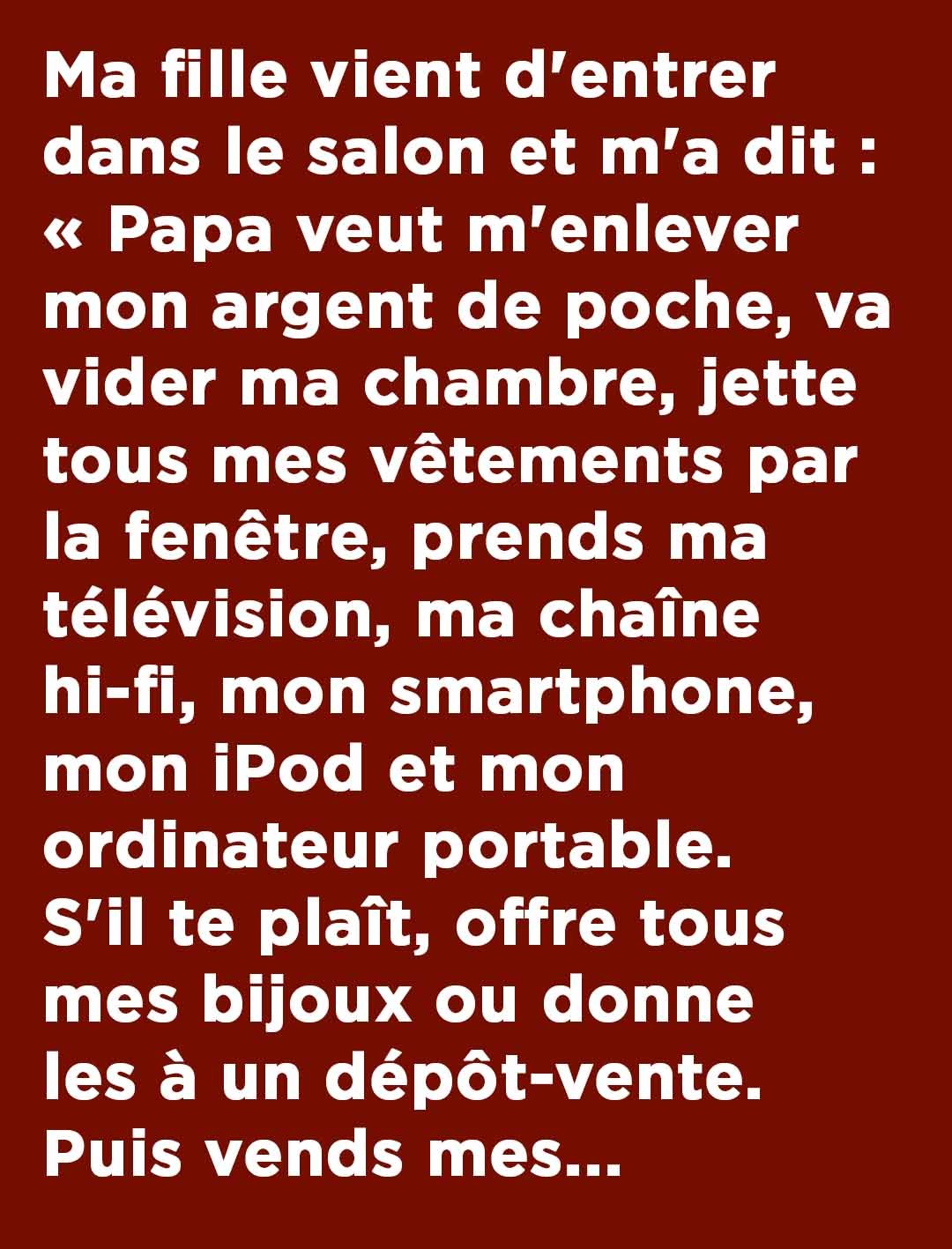 BLAGUE DU JOUR : La crise de nerfs hilarante d'une adolescente