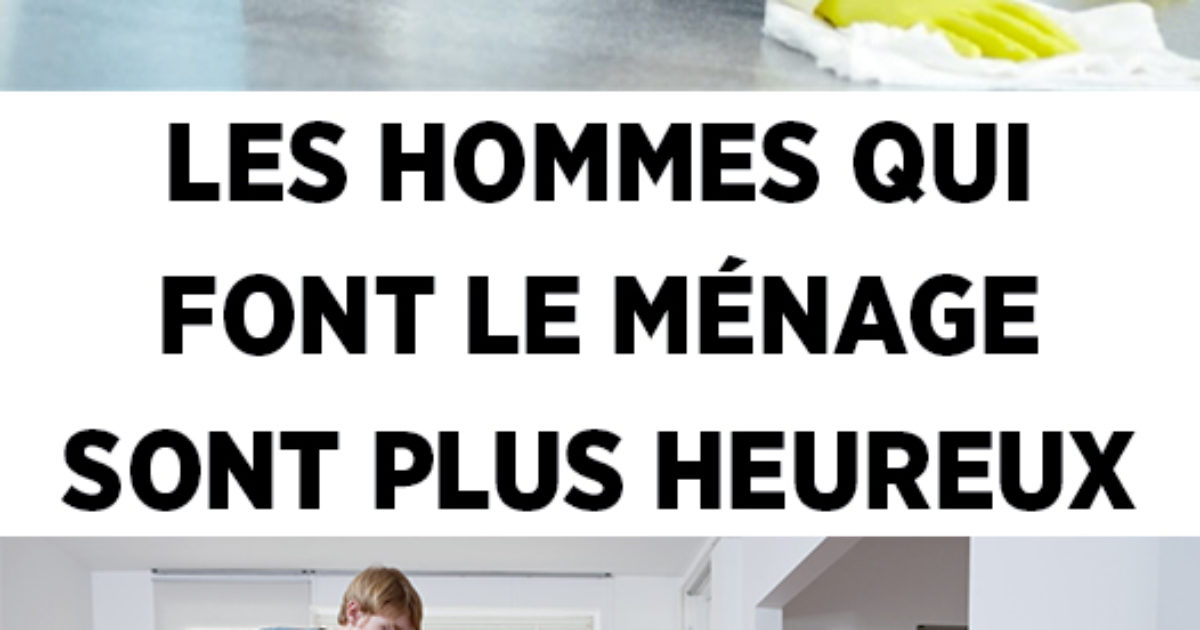 Les hommes qui font le ménage sont plus heureux