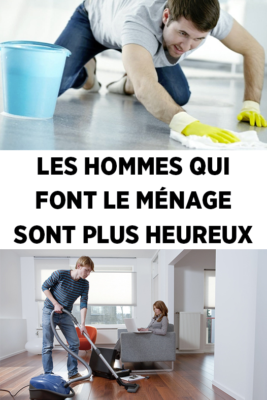 Les hommes qui font le ménage sont plus heureux