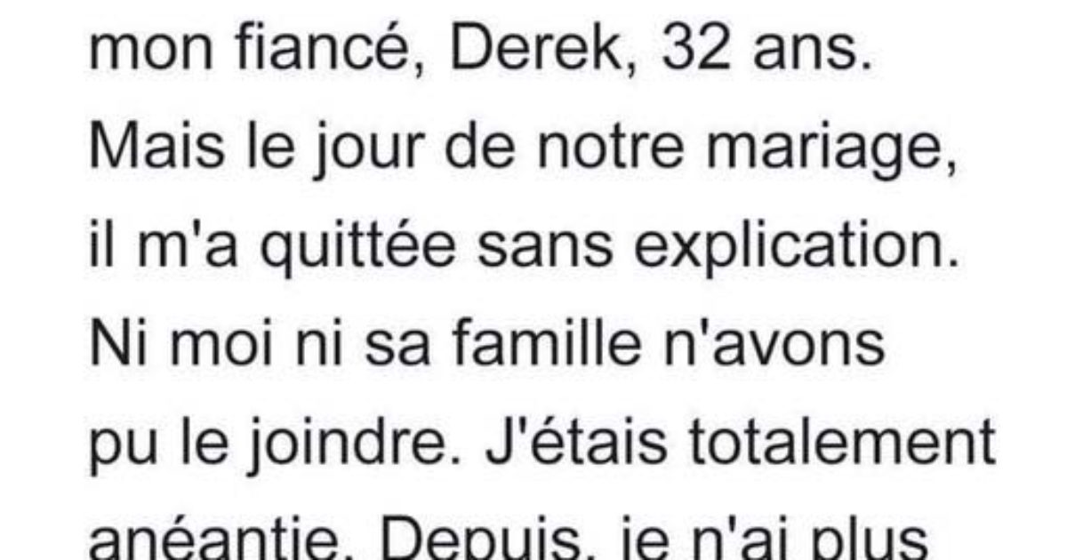 Mon ex-fiancé veut me revoir après m’avoir laissée en plan le jour de notre mariage. Qu’est-ce que je fais ?