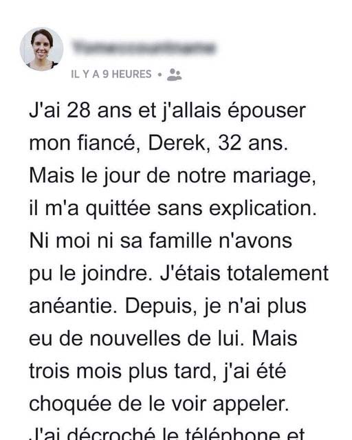 Mon ex-fiancé veut me revoir après m’avoir laissée en plan le jour de notre mariage. Qu’est-ce que je fais ?