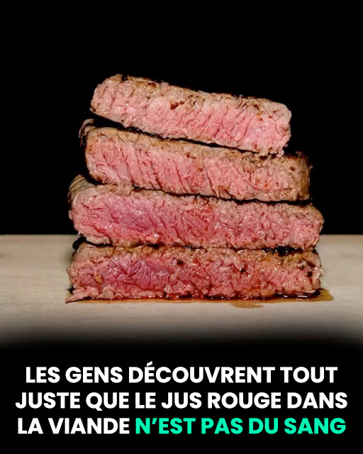 Non, le liquide rouge dans la viande n’est pas du sang