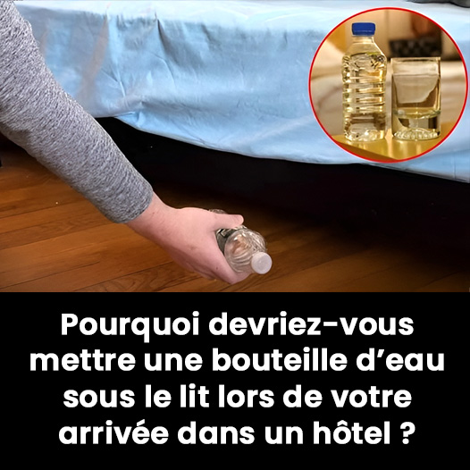 Pourquoi devriez-vous mettre une bouteille d’eau sous le lit lors de votre arrivée dans un hôtel ?