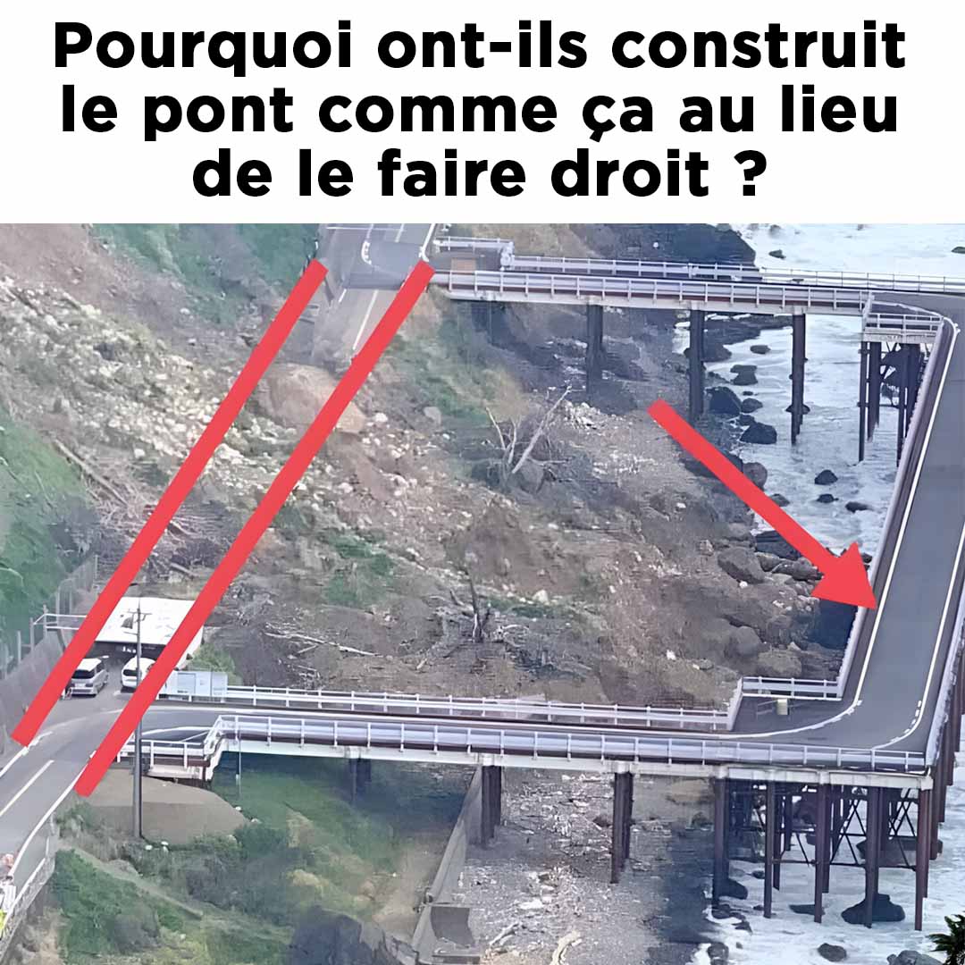 Pourquoi ont-ils construit le pont comme ça au lieu de le faire droit ?