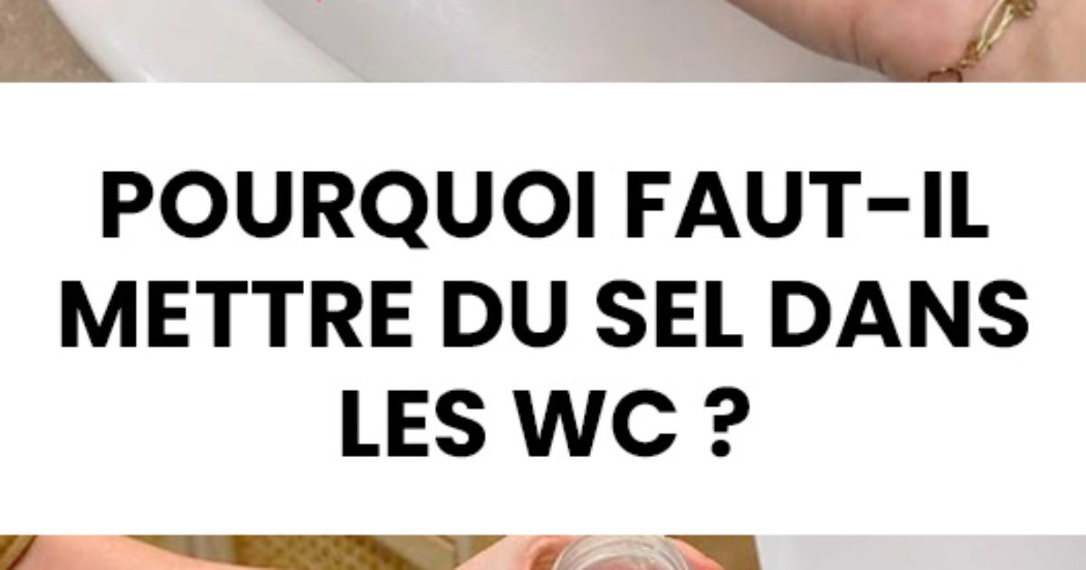 Pourquoi vous devriez mettre du sel dans vos toilettes ?