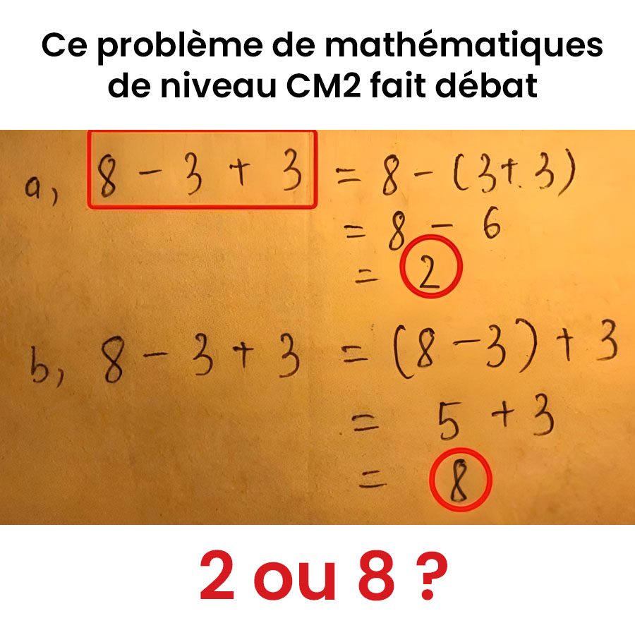 Pouvez-vous résoudre ce problème mathématique de niveau CM2 ?