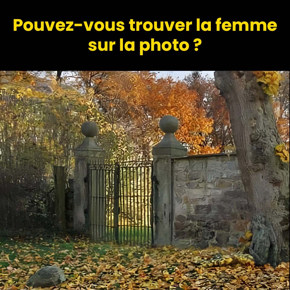 Pouvez-vous trouver la femme sur la photo ?