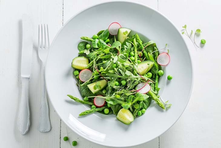 salade de petit pois