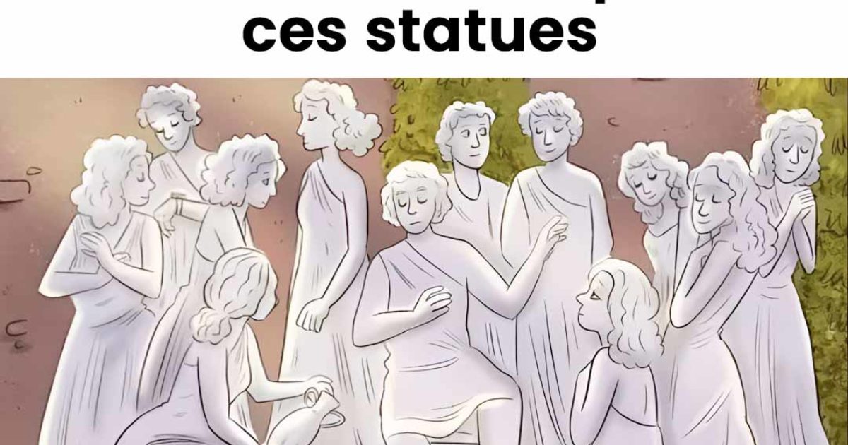 Seuls les génies peuvent trouver l'humain parmi ces statues