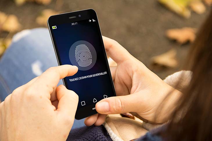 Le touch id sur smartphone - source : spm