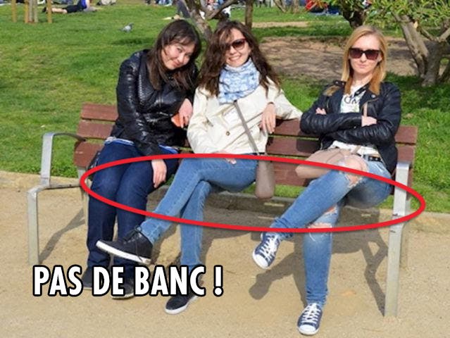 trois femme banc solution