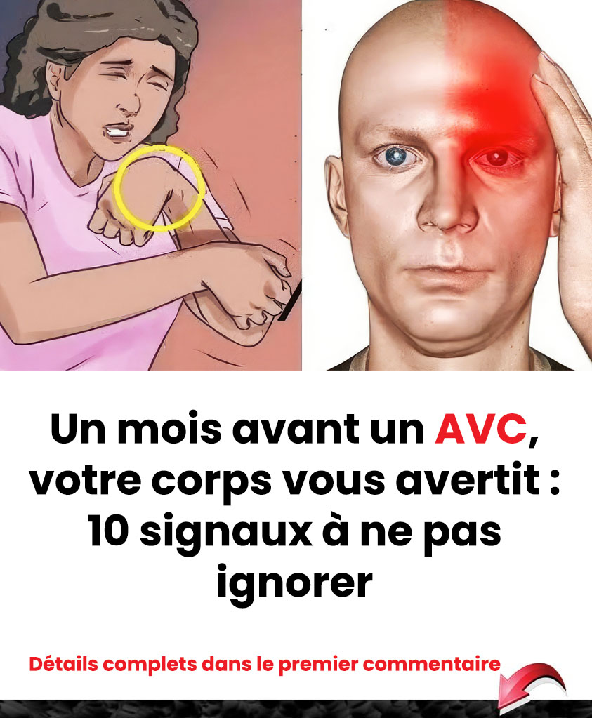 Un mois avant un AVC, votre corps peut émettre des signaux : voici 10 signes