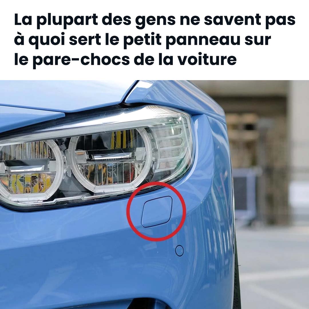 Voici à quoi sert le petit panneau sur le pare-chocs avant de votre voiture