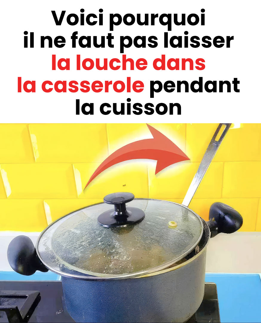 Voici pourquoi il ne pas laisser la louche dans la casserole pendant la cuisson